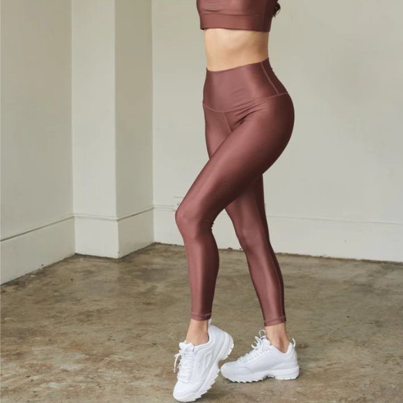 DYI High Shine Pant Dusty Mauve Sz.L - Picture 4 of 4